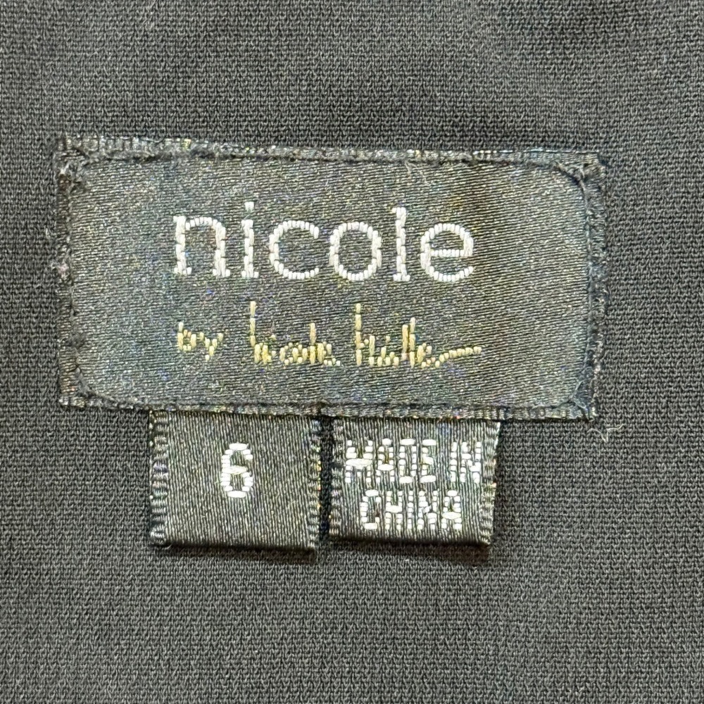 🖤 Nicole by Nicole Miller Pleated Bubble Hem Romantic Dark Academia Skirt Wom 6 - Picture 8 of 12